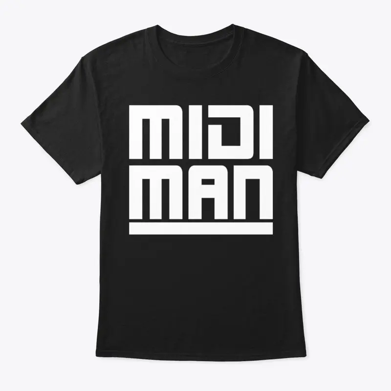 MIDI MAN WHITE LOGO